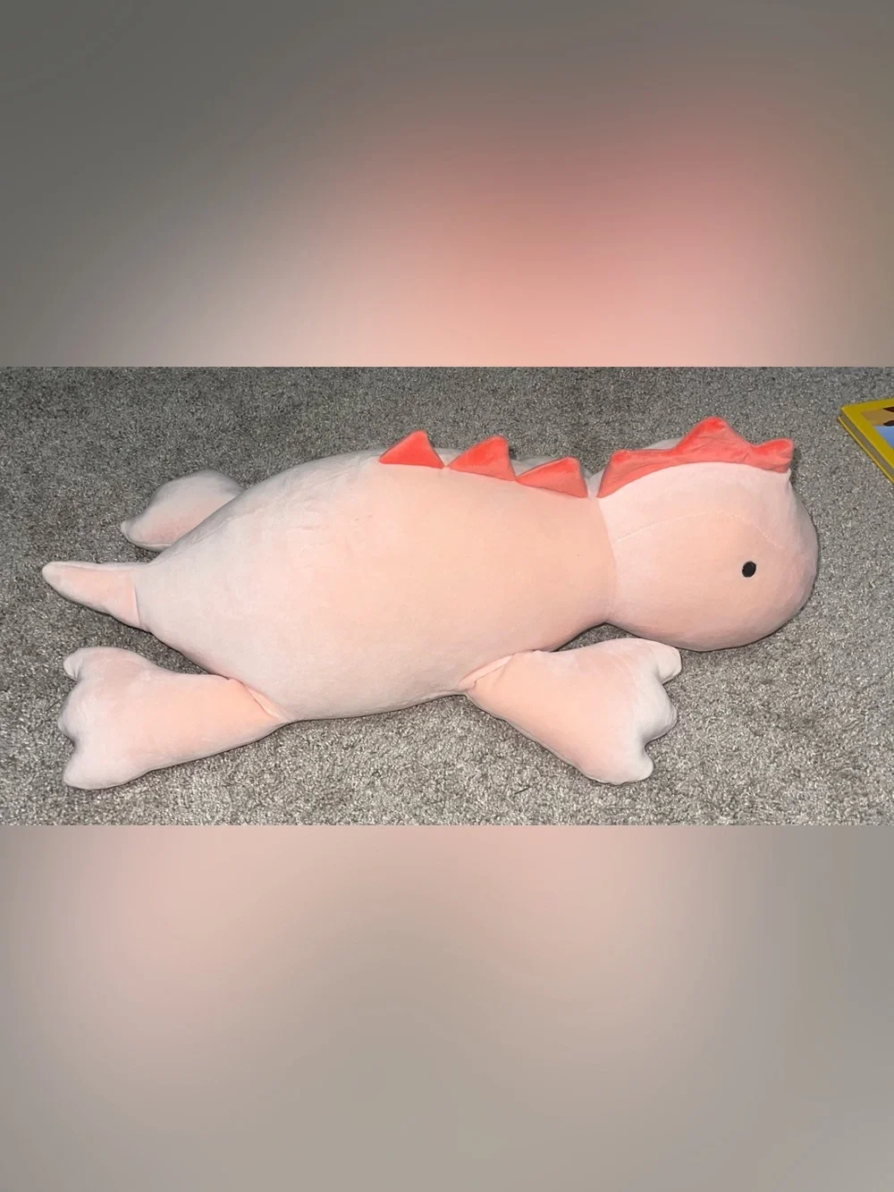 Pillowfort plush dinosaur pink weighted stuffed animal